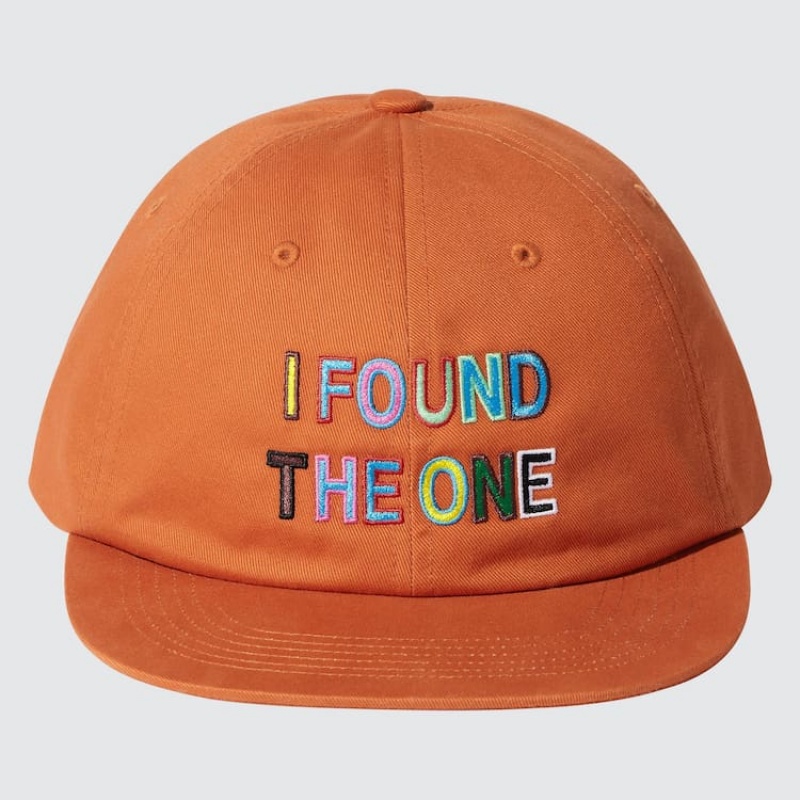 Men's Uniqlo The Message Ut (Lakwena) Caps Orange | UATD-31094