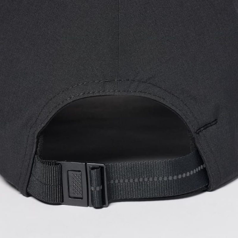 Men's Uniqlo Two-way Stretch Caps Black | TXFH-24085