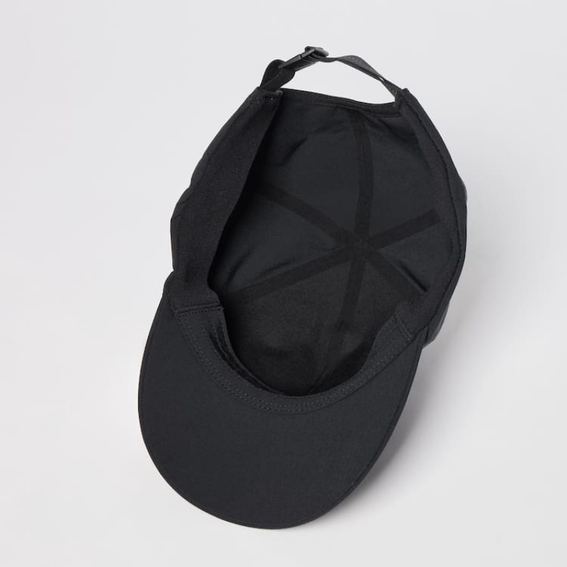 Men's Uniqlo Two-way Stretch Caps Black | TXFH-24085