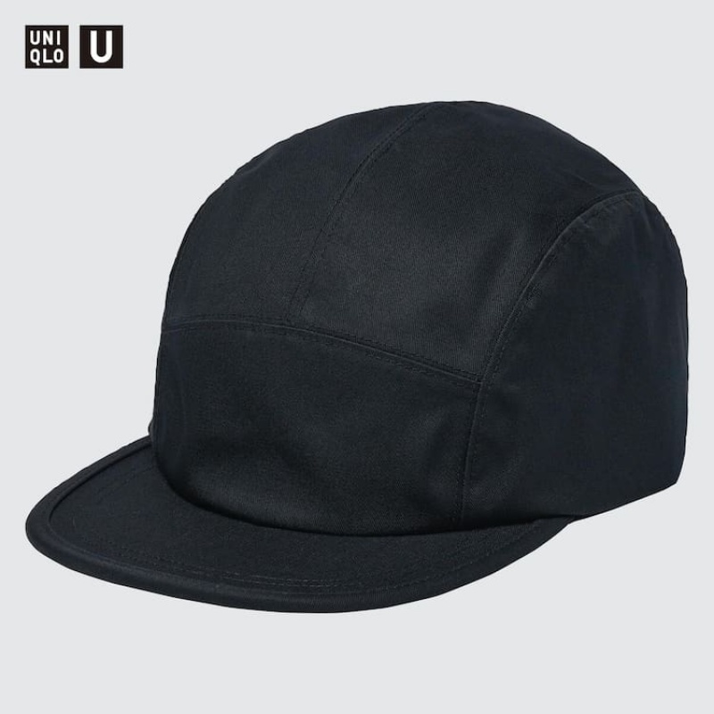 Men\'s Uniqlo U Blocktech Caps Black | TGHQ-37452