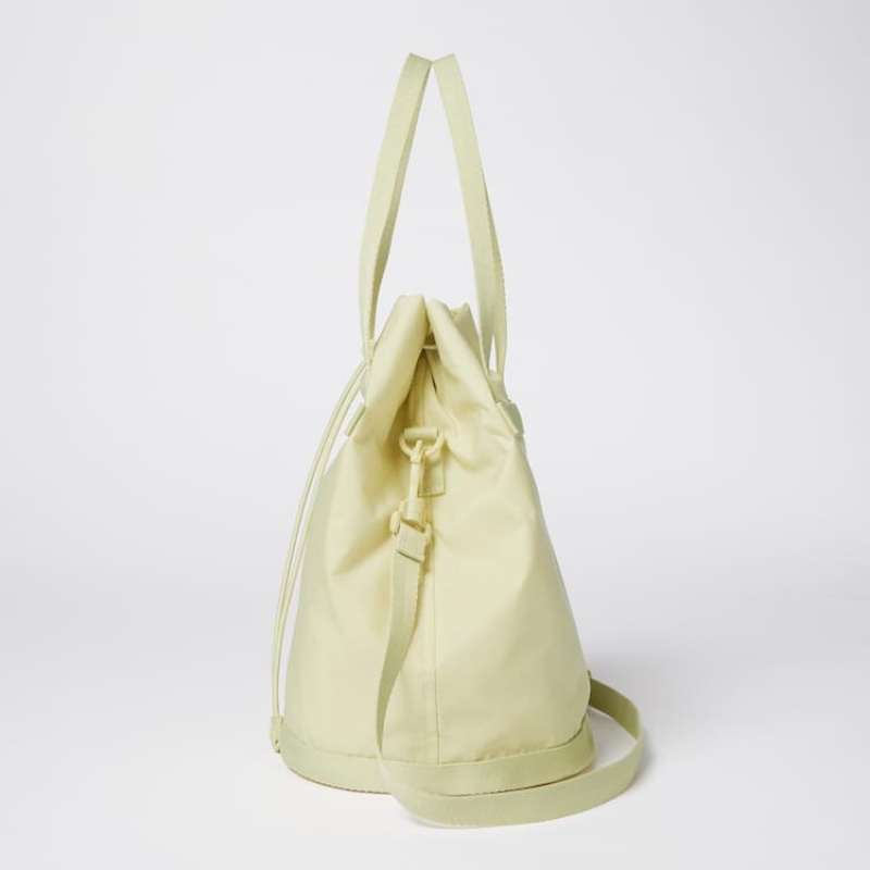 Men's Uniqlo U Medium Bucket Bags Beige | QNBH-98126