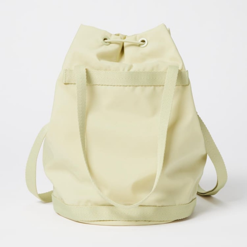 Men's Uniqlo U Medium Bucket Bags Beige | QNBH-98126