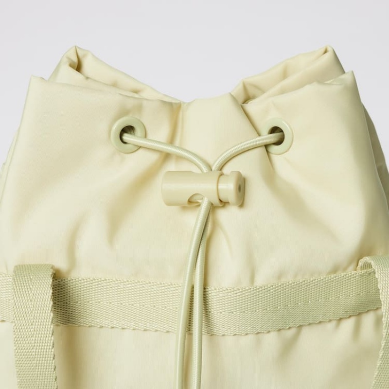 Men's Uniqlo U Medium Bucket Bags Beige | QNBH-98126