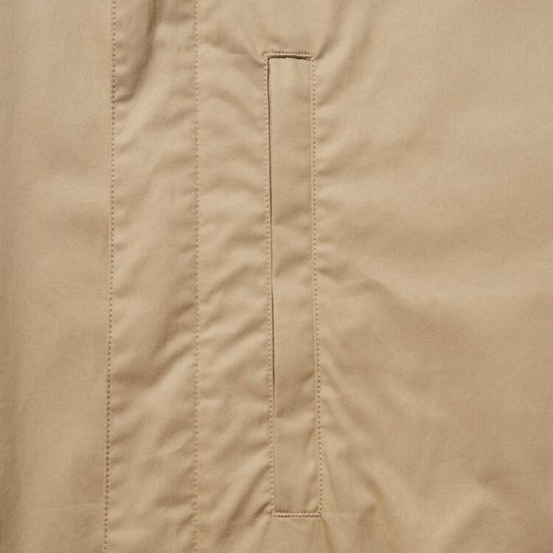 Men's Uniqlo U Oversized Utility Jackets Beige | HOLA-67513