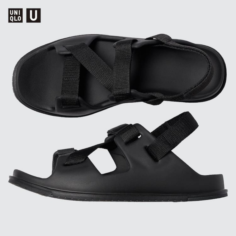 Men\'s Uniqlo U Sandals Black | FOTA-23614