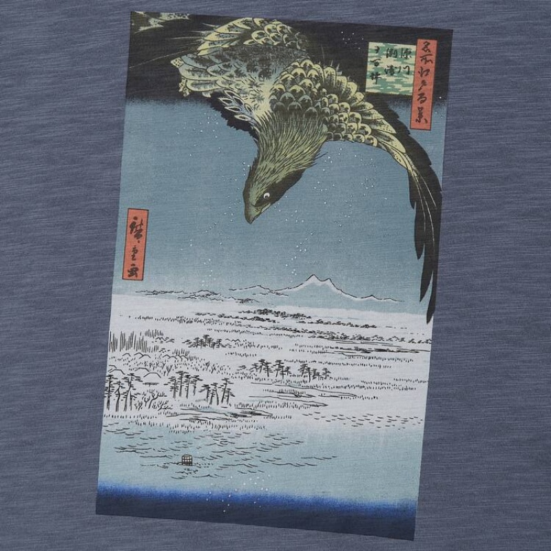 Men's Uniqlo Ukiyo-e Masters Ut Graphic T Shirts Grey | IZLJ-36127