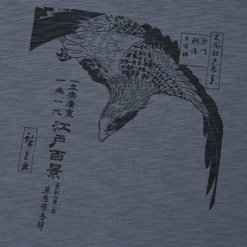 Men's Uniqlo Ukiyo-e Masters Ut Graphic T Shirts Grey | IZLJ-36127