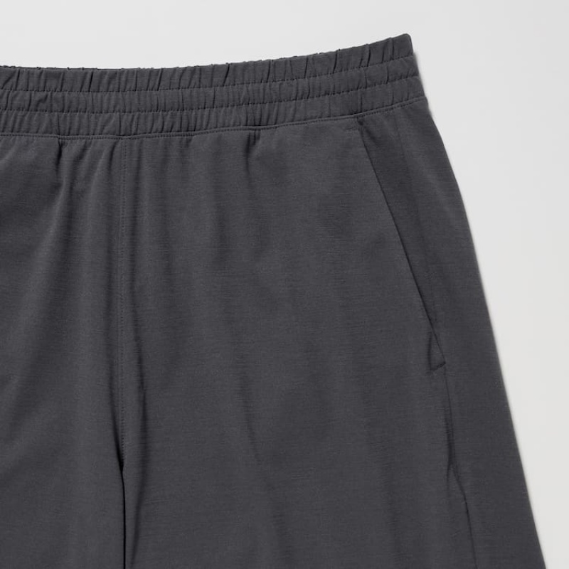 Men's Uniqlo Ultra Stretch Dry-ex Shorts Grey | EKZW-65801