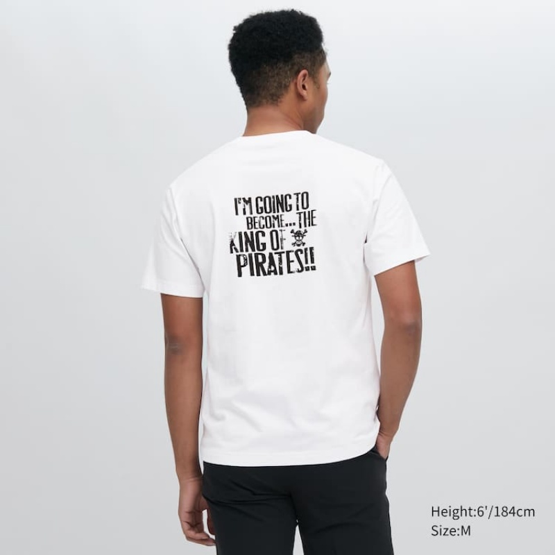 Men's Uniqlo Ut Archive One Piece Graphic T Shirts White | PEDU-56234