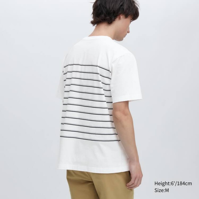 Men's Uniqlo Ut Archive One Piece Graphic T Shirts White | EPGM-78269