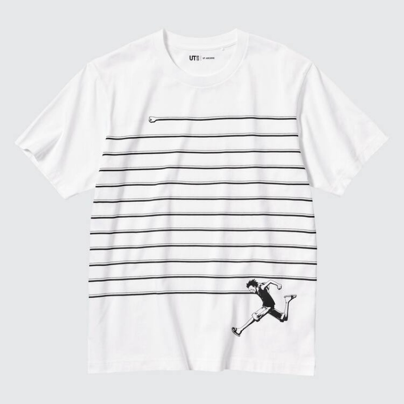 Men's Uniqlo Ut Archive One Piece Graphic T Shirts White | EPGM-78269