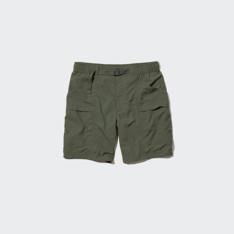 Men\'s Uniqlo Utility Shorts Olive | EQFM-07649