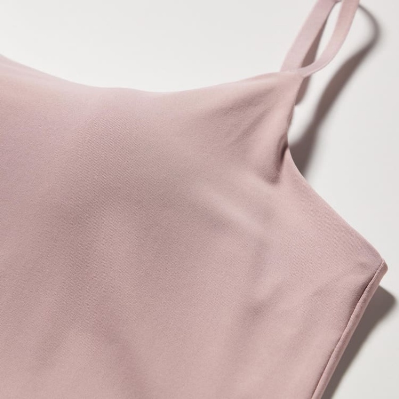 Women's Uniqlo Airism Camisole Bras Pink | ZODH-60542