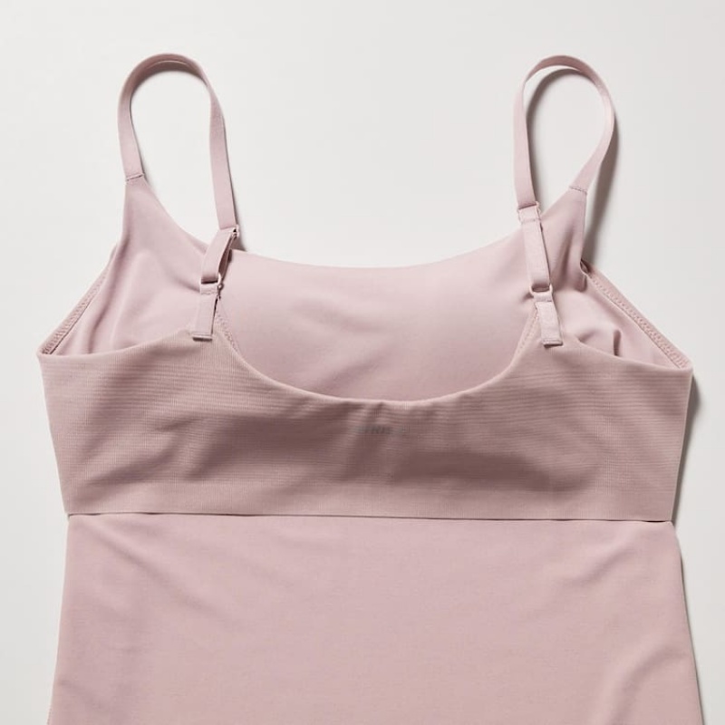 Women's Uniqlo Airism Camisole Bras Pink | ZODH-60542