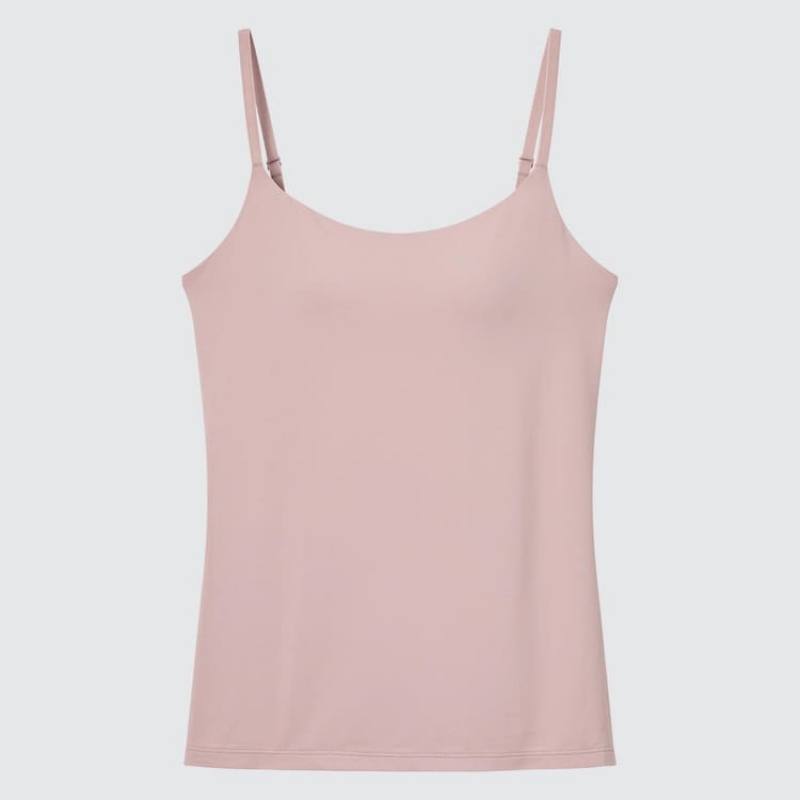 Women\'s Uniqlo Airism Camisole Bras Pink | ZODH-60542