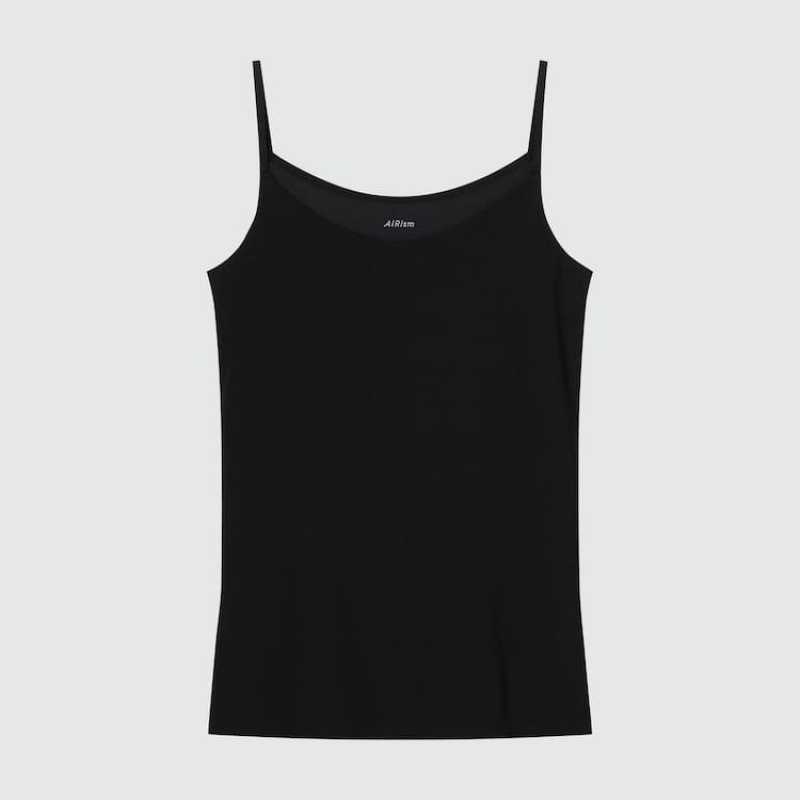 Women\'s Uniqlo Airism Camisole Loungewear Black | JXMI-50628