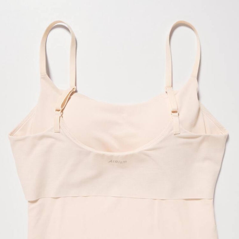 Women's Uniqlo Airism Camisole Tops Beige | ITKQ-54698