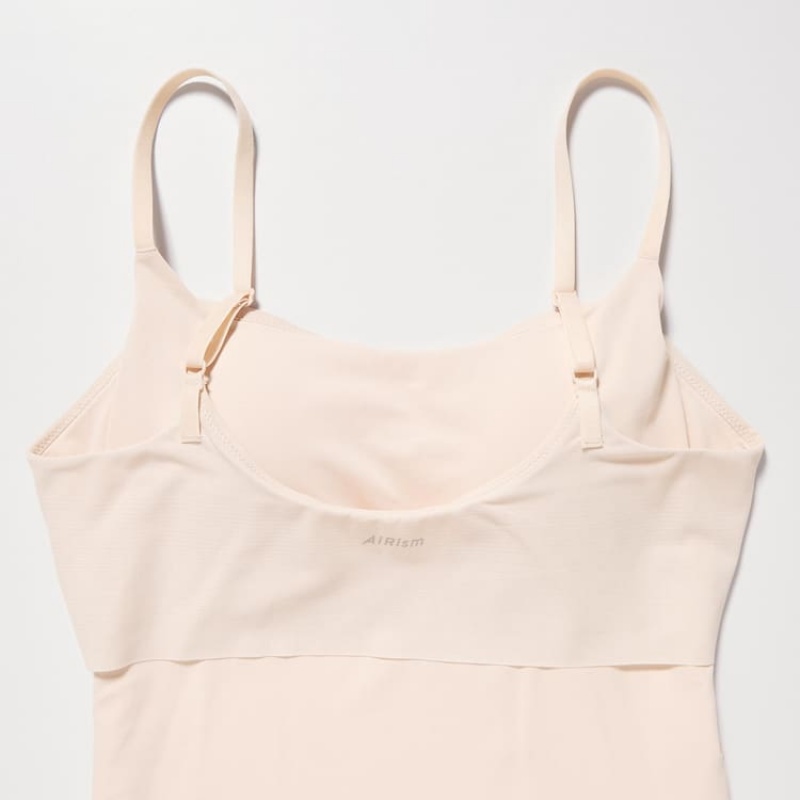 Women's Uniqlo Airism Camisole Vest Beige | VFUL-30794