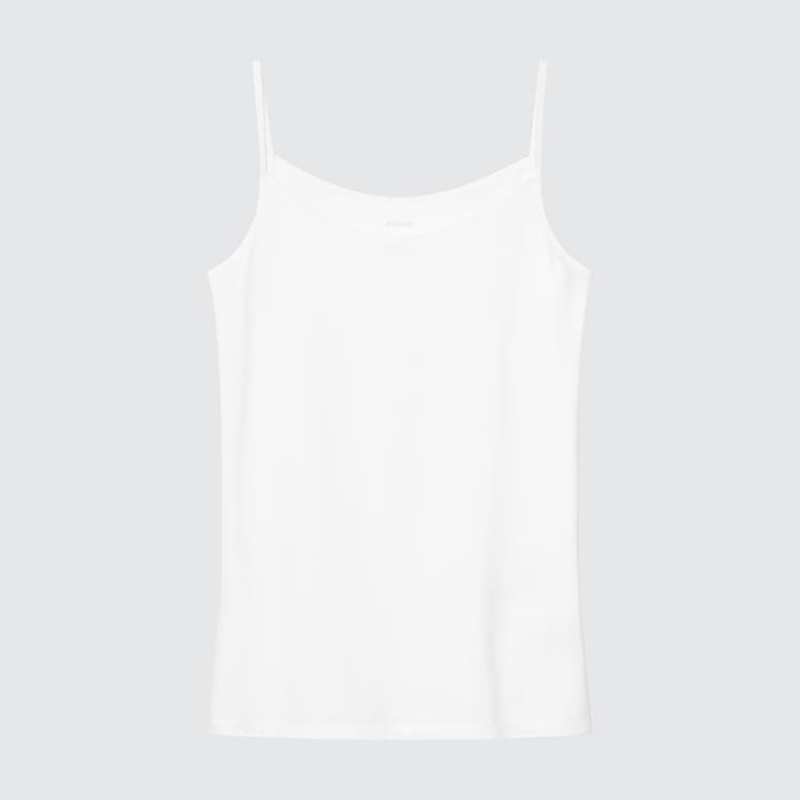 Women\'s Uniqlo Airism Camisole Vest White | KOLZ-38561