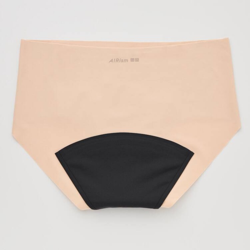 Women's Uniqlo Airism Hiphugger Period Pants (Light Absorbency) Underwear Coral | JONF-91307