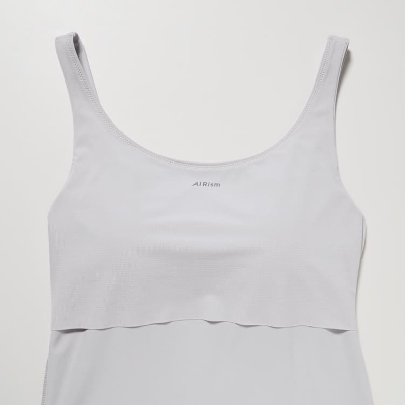 Women's Uniqlo Airism Sleeveless Bras Grey | DTRL-68203