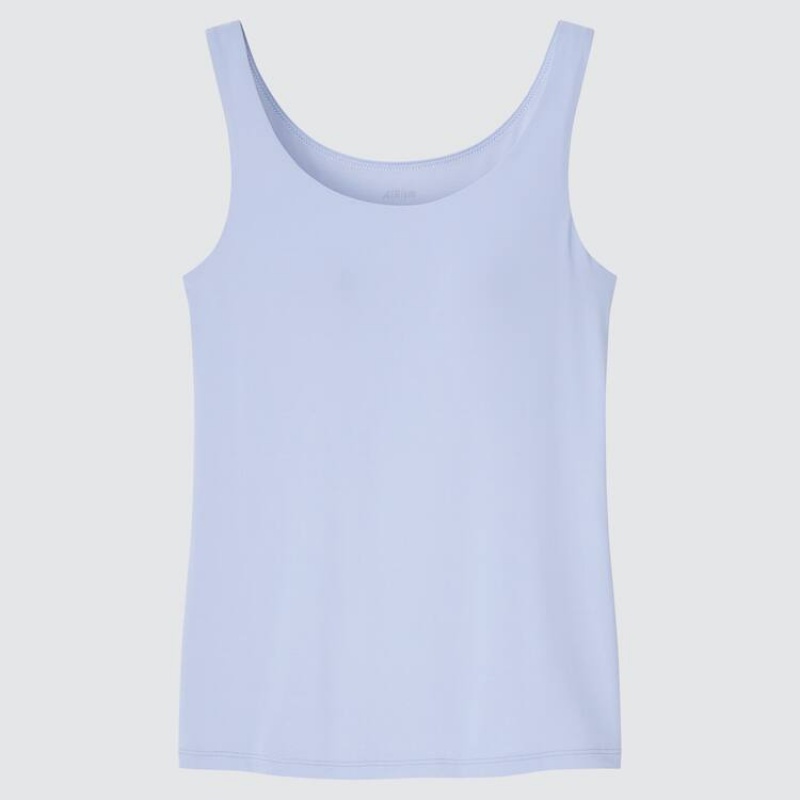 Women\'s Uniqlo Airism Sleeveless Tops Blue | YHCQ-34097