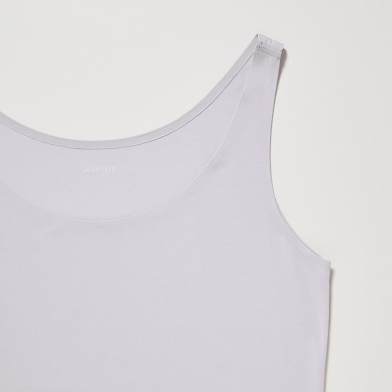 Women's Uniqlo Airism Sleeveless Vest Grey | KGWH-04291