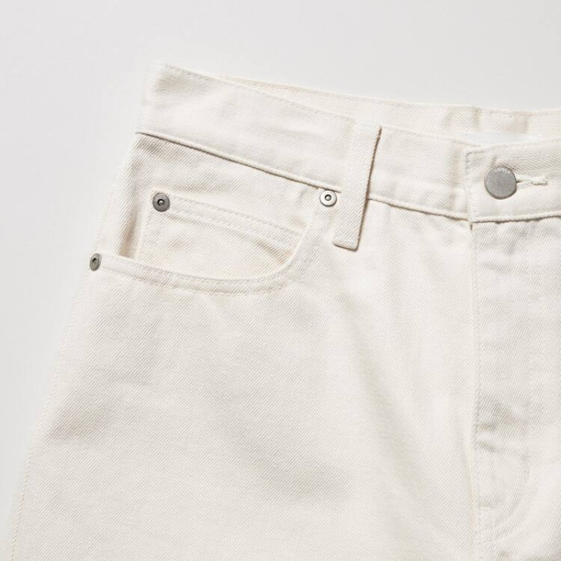 Women's Uniqlo Baggy Jeans White | RDHE-67908