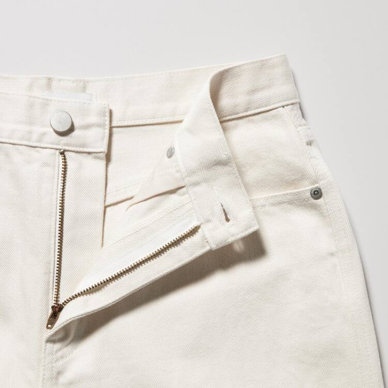 Women's Uniqlo Baggy Jeans White | RDHE-67908