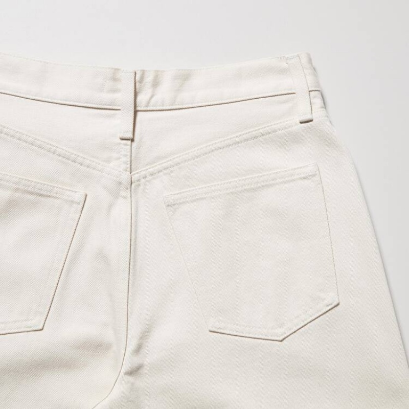 Women's Uniqlo Baggy Jeans White | RDHE-67908