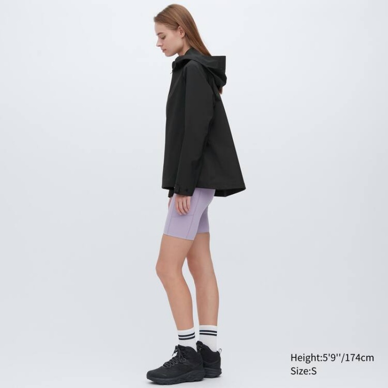 Women's Uniqlo Blocktech Parka Black | LCKM-71465