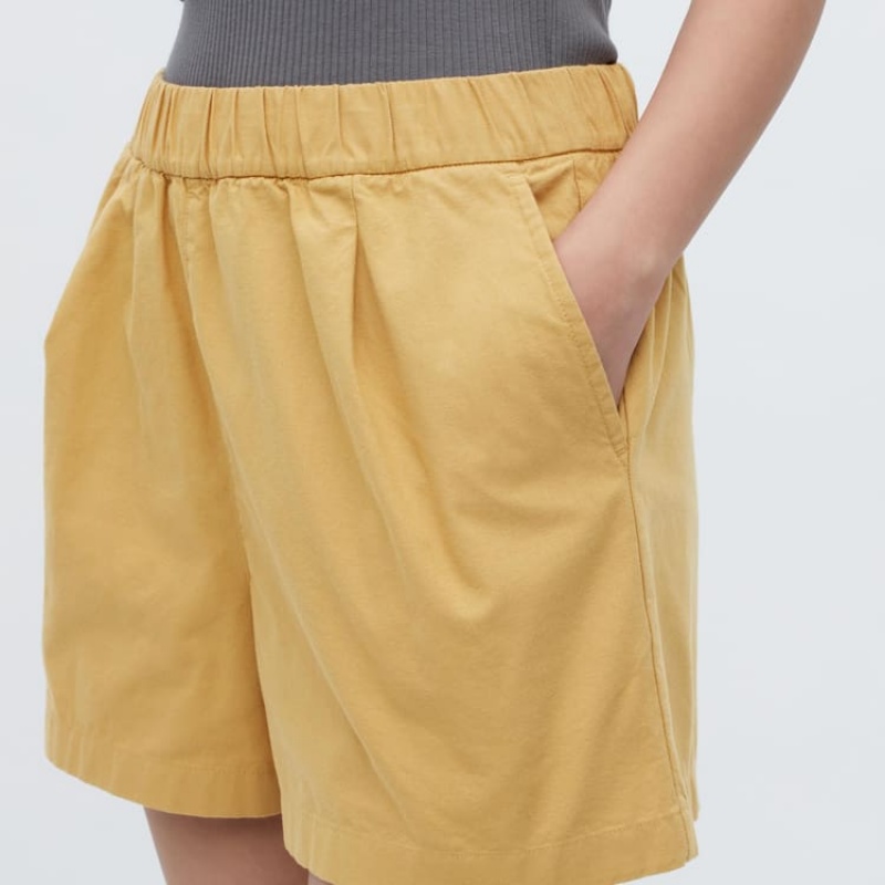 Women's Uniqlo Cotton Easy Loungewear Yellow | UTCP-31248