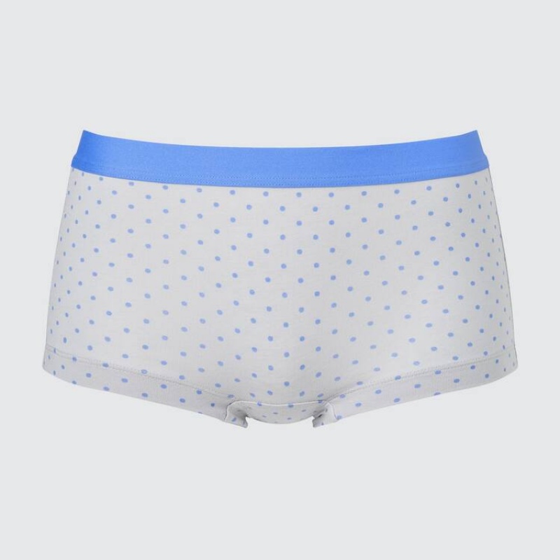 Women's Uniqlo Dotted Boy Underwear Light Grey | OXEL-45326