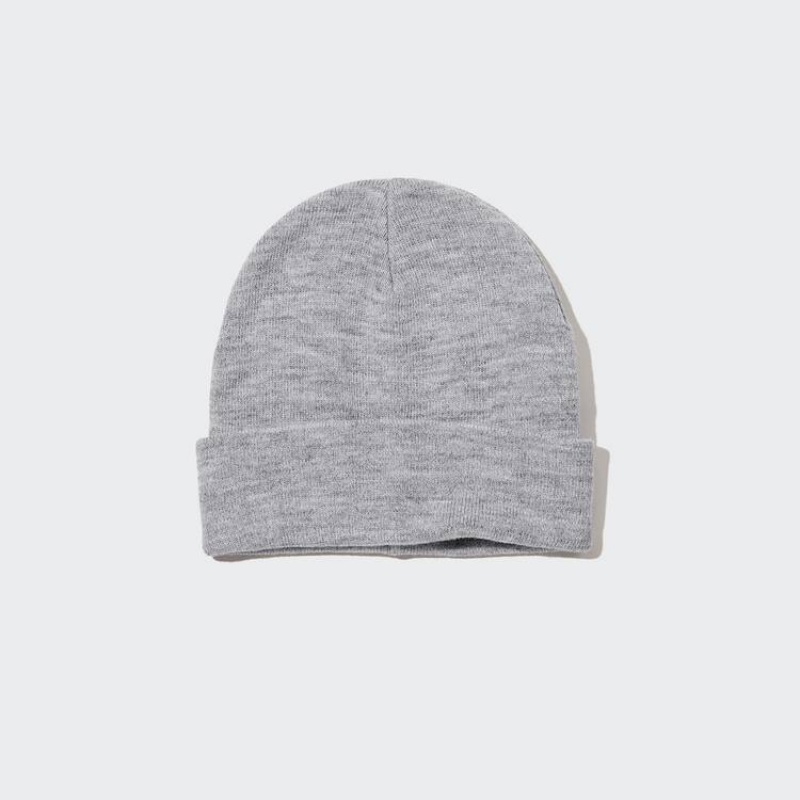 Women\'s Uniqlo Heattech Caps Grey | YZCU-42803