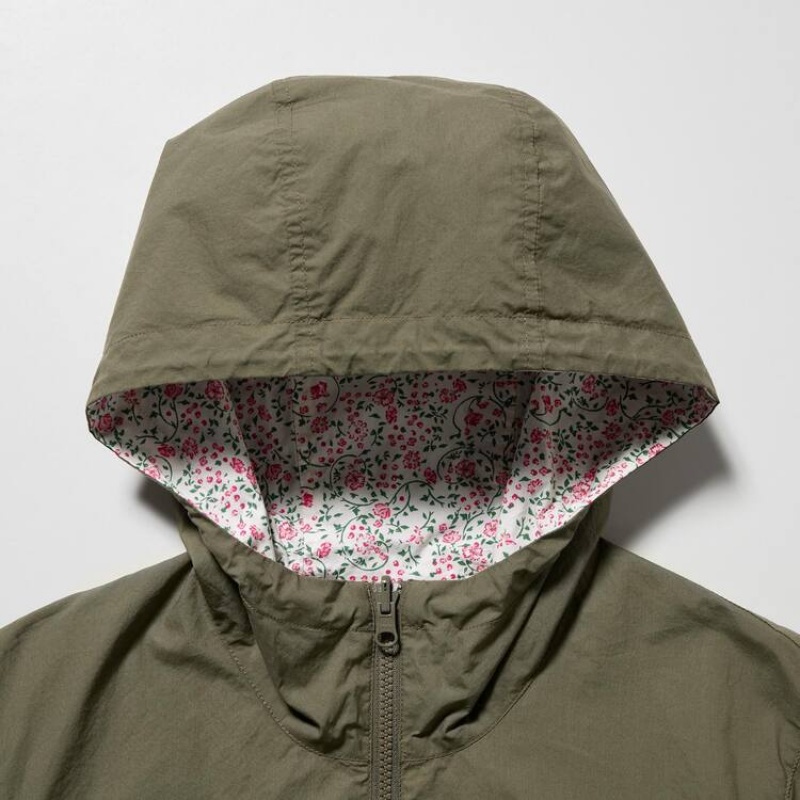 Women's Uniqlo Ines De La Fressange Reversible Parka Olive | ZUWY-50236