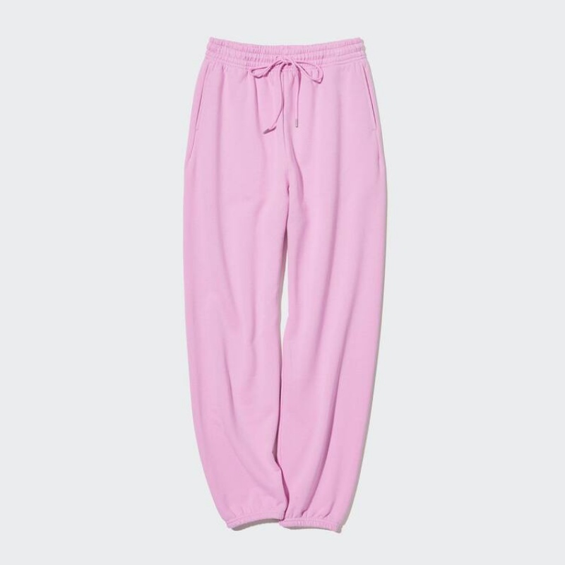 Women\'s Uniqlo Joggers Trousers Pink | WYGE-15809