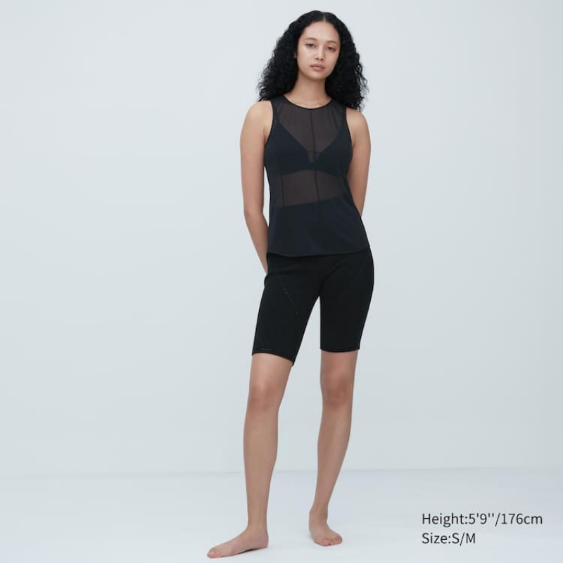 Women's Uniqlo Mame Kurogouchi 3d Knit Seamless Loungewear Black | ONVZ-85201