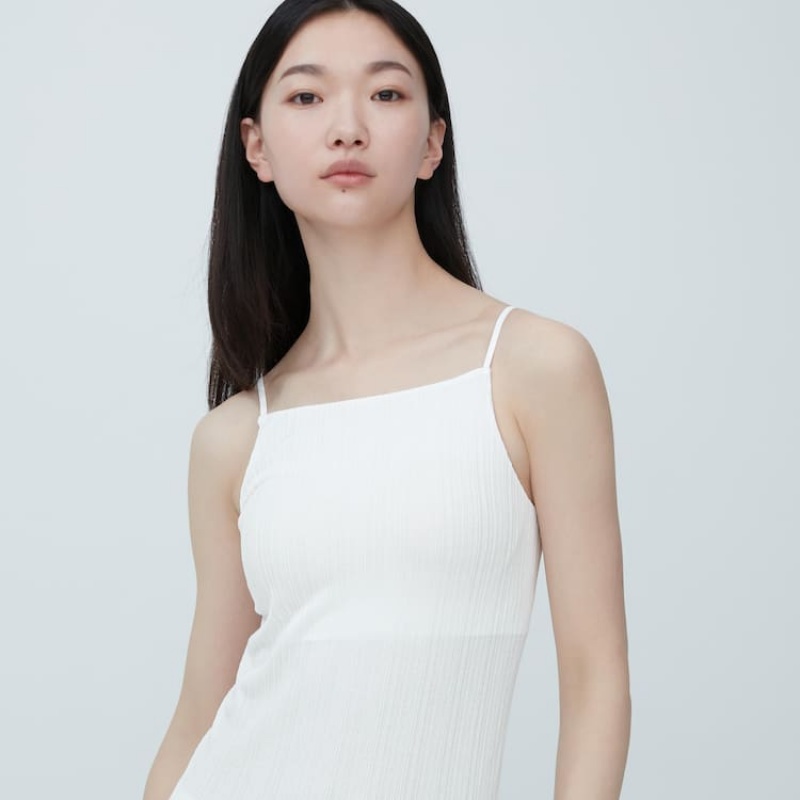 Women's Uniqlo Mame Kurogouchi Airism Silk Camisole Bras White | MZQV-27180