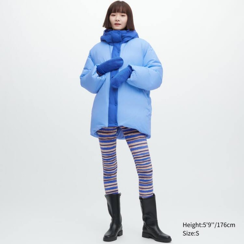 Women's Uniqlo Marni Down Oversized Coats Blue | NYHC-71268