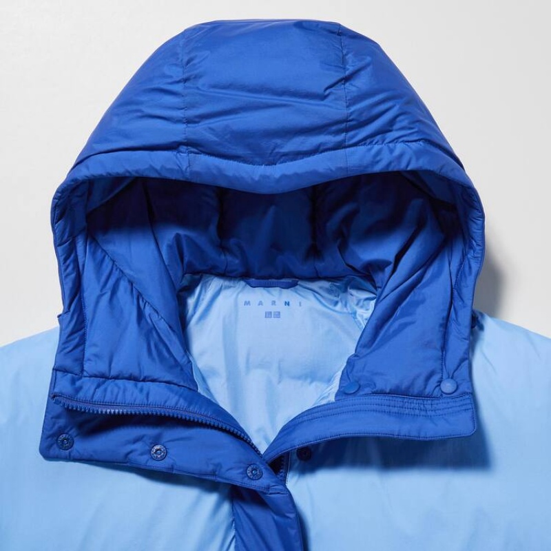 Women's Uniqlo Marni Down Oversized Coats Blue | NYHC-71268