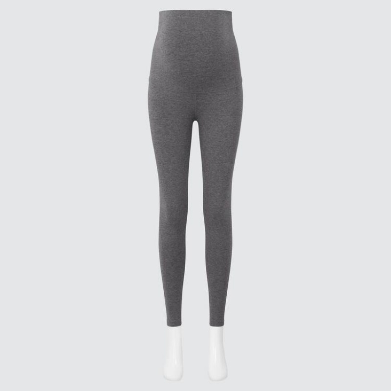 Women\'s Uniqlo Maternity (2021 Season) Leggings Dark Grey | WHZY-78962