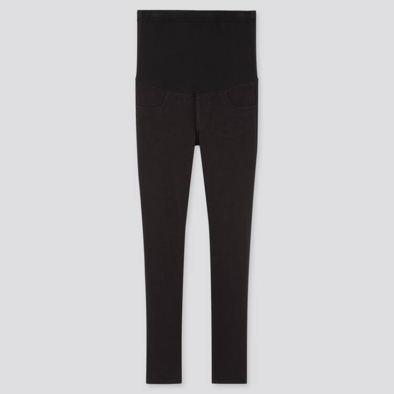 Women\'s Uniqlo Maternity Long (2020 Season) Leggings Black | GCYN-46938