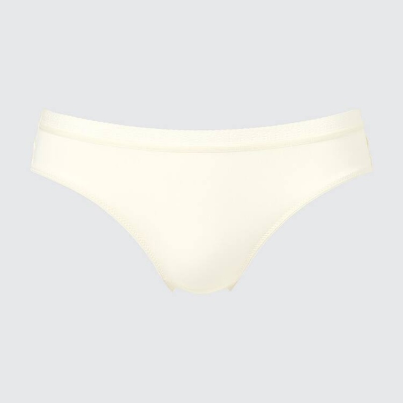 Women\'s Uniqlo Mid Rise Lace Underwear Yellow | FTSR-60759