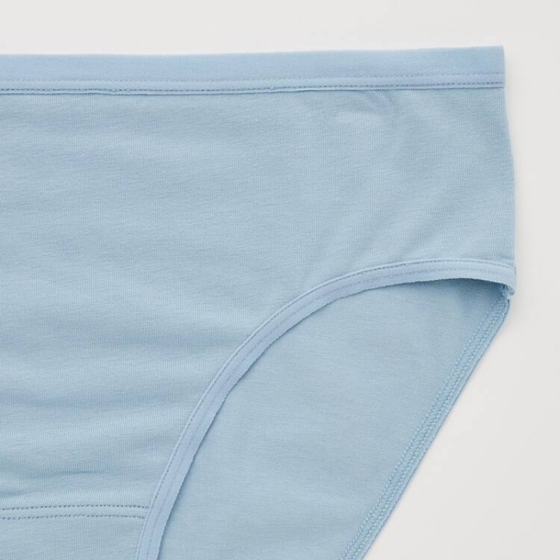 Women's Uniqlo Mid Rise Underwear Blue | HISP-98347