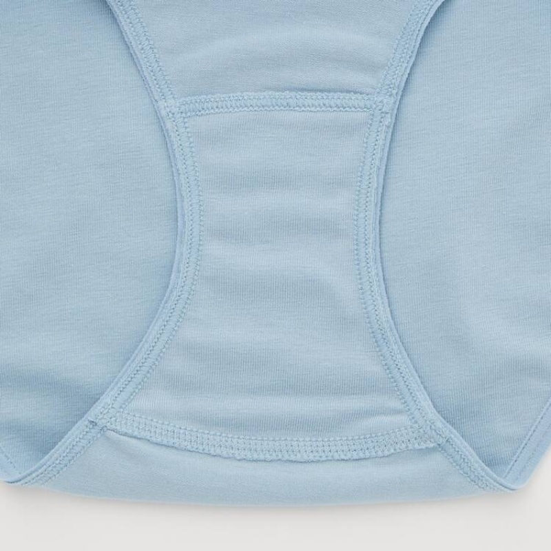 Women's Uniqlo Mid Rise Underwear Blue | HISP-98347