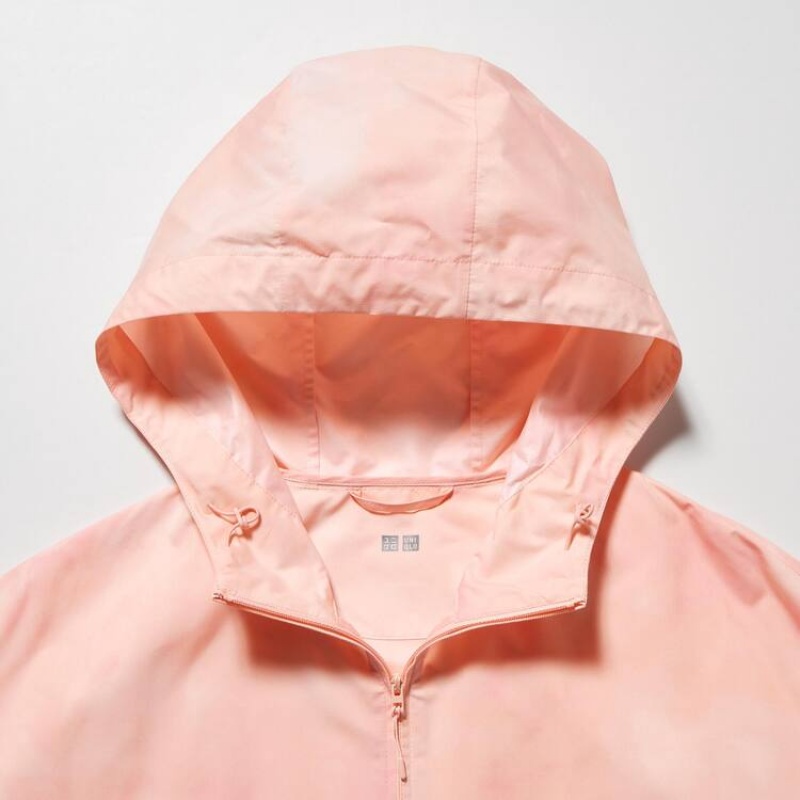 Women's Uniqlo Pocketable Uv Protection (Pattern) Parka Pink | ZUNX-71845