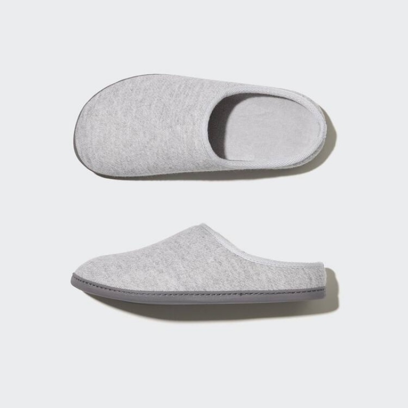 Women's Uniqlo Rubber Sole Slippers Grey | YKFC-52187