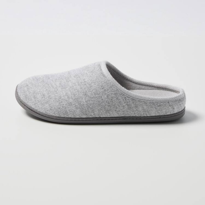 Women's Uniqlo Rubber Sole Slippers Grey | YKFC-52187