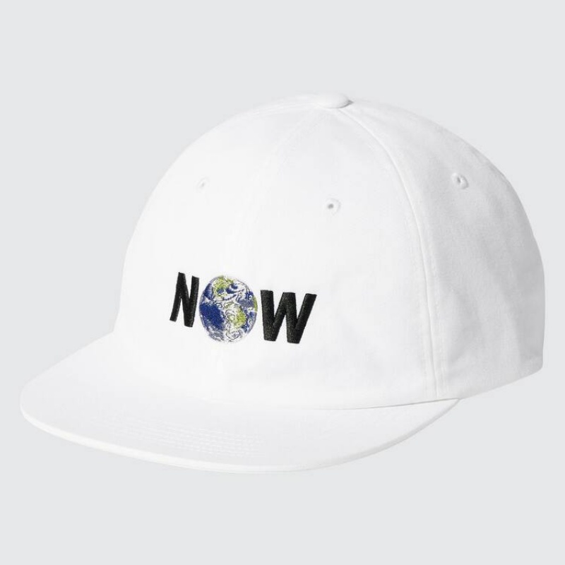 Women\'s Uniqlo The Message Ut (Cali Dewitt) Caps White | LBWV-24086