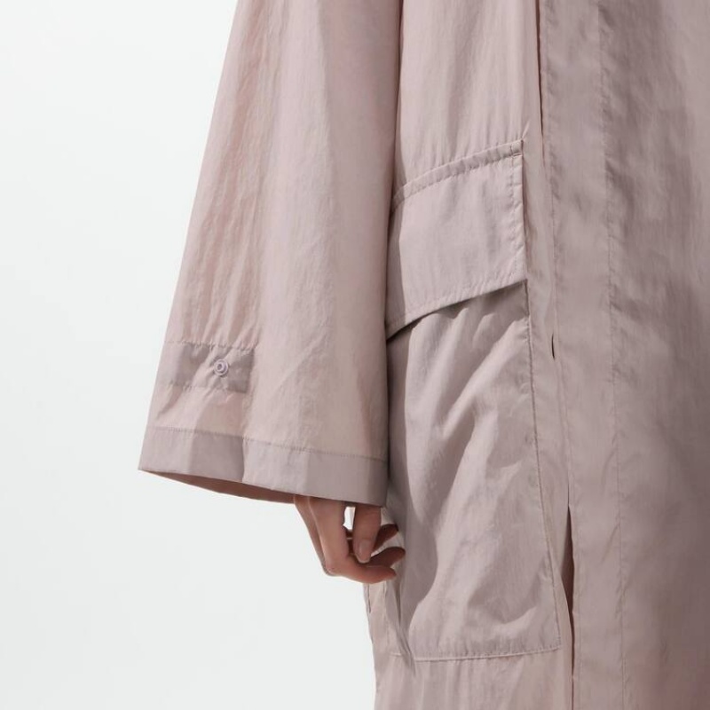 Women's Uniqlo U Poncho Jackets Pink | HSTI-78369